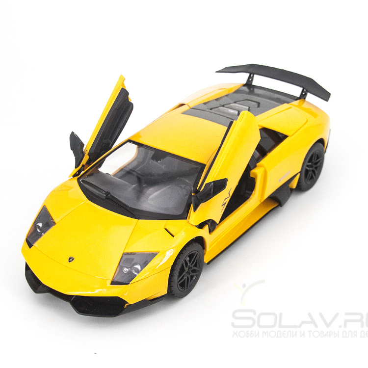 Радиоуправляемая машина MZ Lamborghini Murcielago LP670-4 SV Yellow 1:14, открываются двери и капот - MZ-2215J-Y