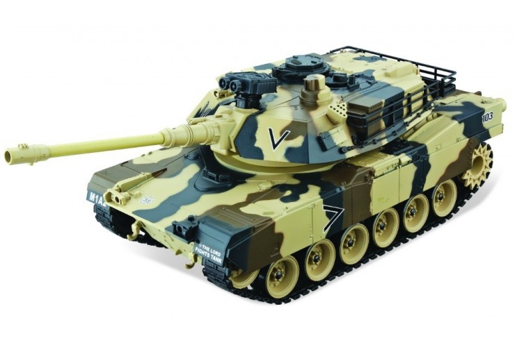 Радиоуправляемый танк M1A2 Abrams Yellow Edition масштаб 1:20 27Мгц ...